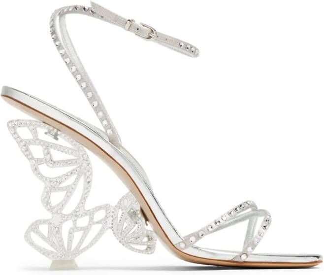 Sophia Webster Paloma leren sandalen Zilver
