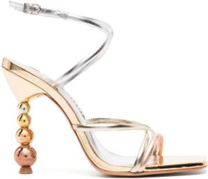 Sophia Webster Perla sandalen met metallic-effect Goud