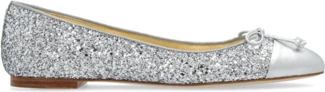 Sophia Webster Ballerina's met glitter Zilver