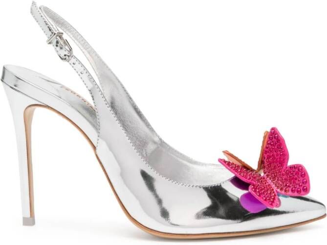 Sophia Webster Pumps met metallic-effect Zilver