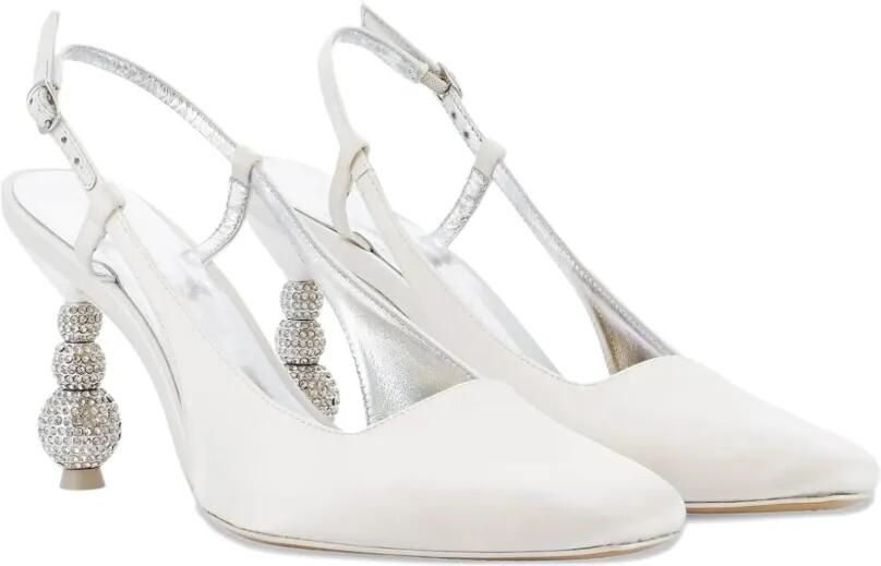 Sophia Webster 85 mm Natalia pumps met kristallen Wit - Foto 4