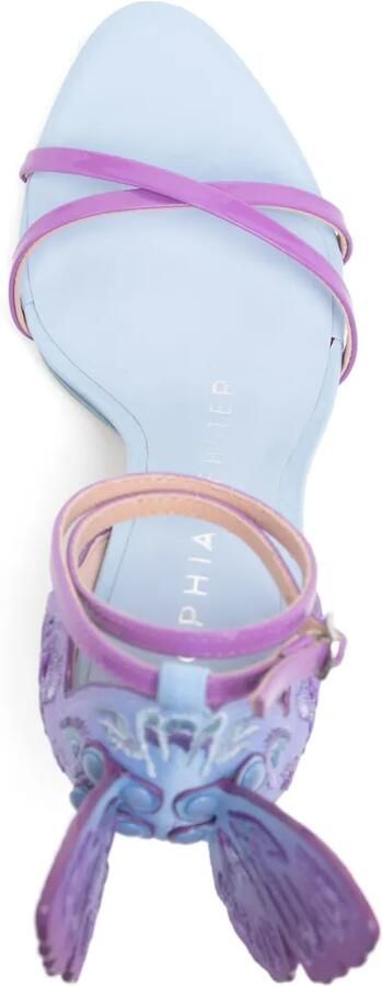 Sophia Webster Chiara 100 mm sandalen Blauw - Foto 3