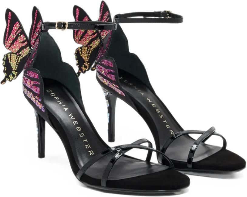 Sophia Webster Chiara crystal-embellished mid sandals Zwart - Foto 3
