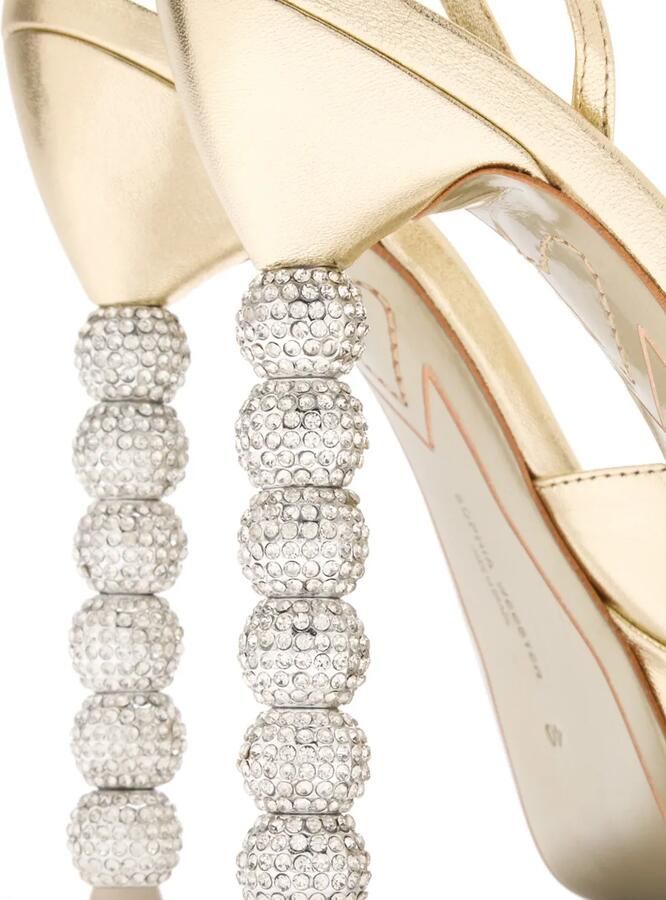 Sophia Webster Effie crystal-embellished platform sandals Goud - Foto 4