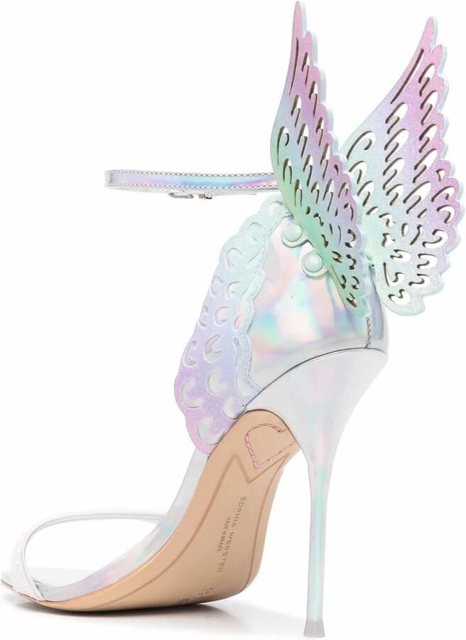 Sophia Webster Evangeline stiletto sandalen Zilver - Foto 3