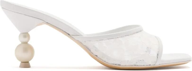 Sophia Webster Perla sandalen met kanten vlak Wit