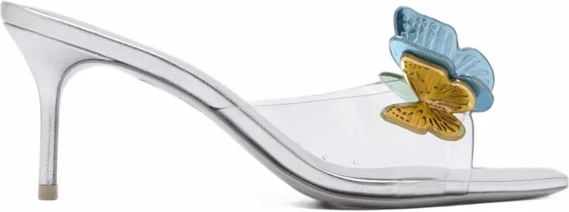 Sophia Webster Vanessa butterfly-appliqué low sandals Zilver