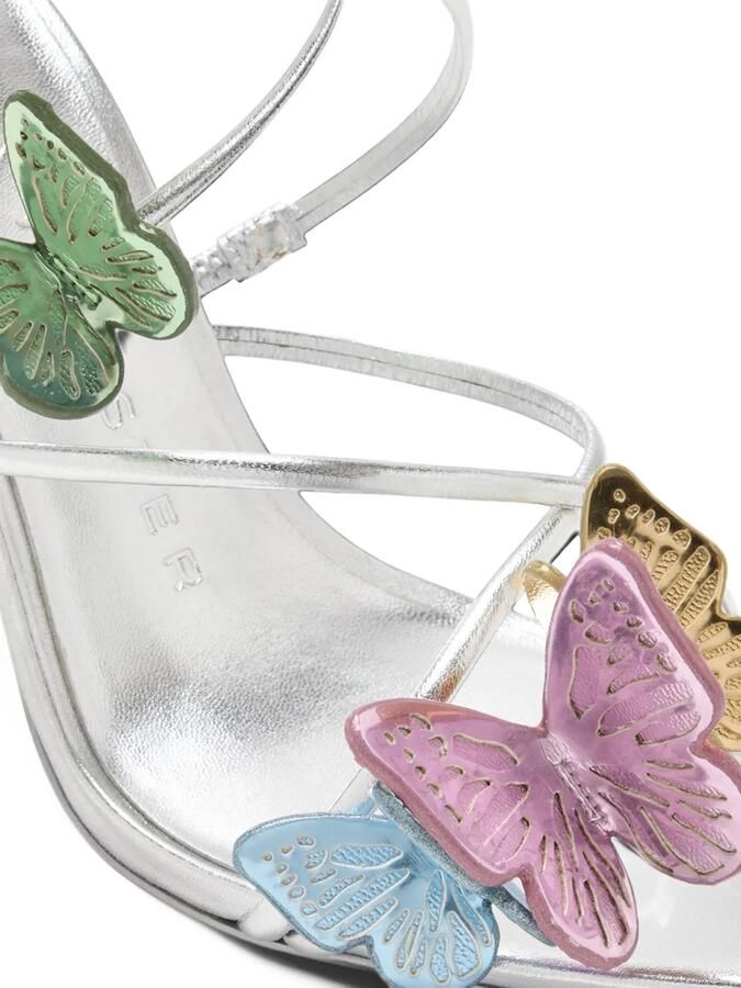 Sophia Webster Vanessa butterfly-embellished lace-up sandals Zilver - Foto 3