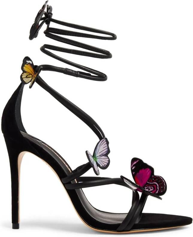 Sophia Webster Vanessa sandalen met vlinder Zwart