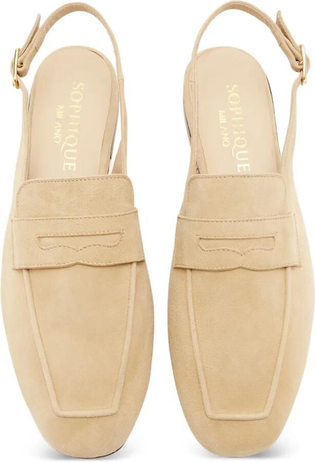 SOPHIQUE Essenziale slingback loafers Beige - Foto 2