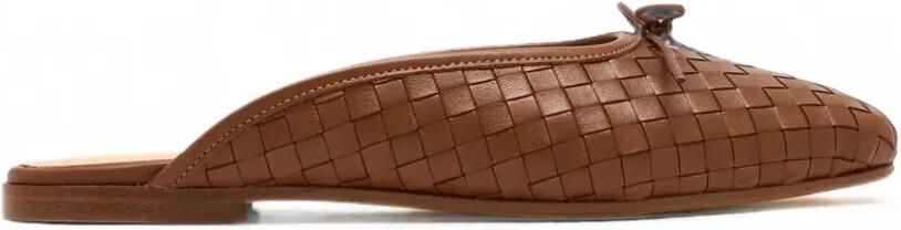 SOPHIQUE Poesia geweven loafers met strik-detail Bruin
