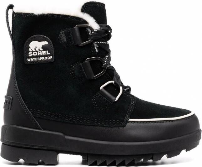 SOREL Laarzen met afwerking van imitatiebont Zwart