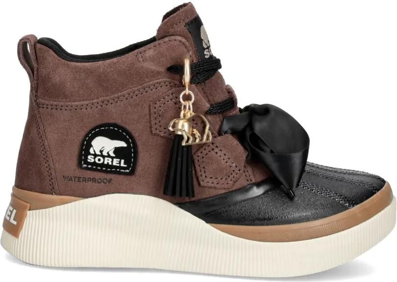 SOREL Enkellaarzen met strikdetail en vlakken Bruin
