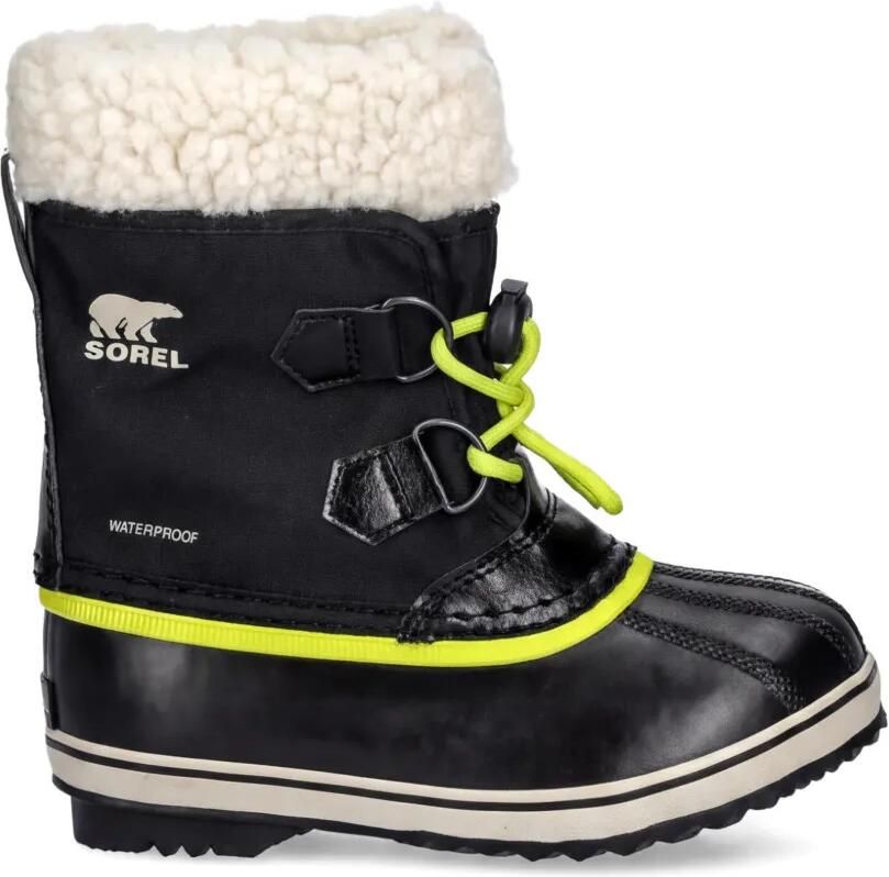 SOREL KIDS Lammy laarzen met neon afwerking Zwart