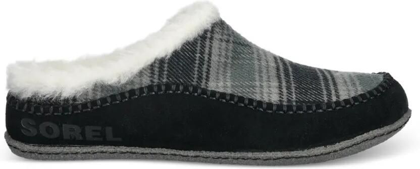 SOREL Lanner Ridge geruite slippers met fleecevoering Grijs