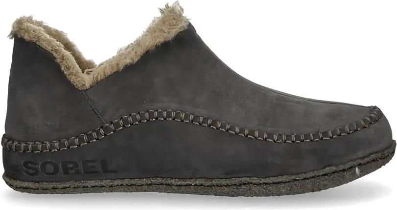 SOREL Manawan slippers met afwerking van bont Grijs