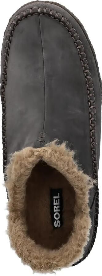SOREL Manawan slippers met afwerking van bont Grijs - Foto 4