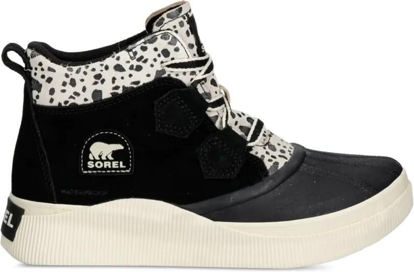 SOREL Out N About IV enkellaarzen met luipaard-print en vlakken Zwart