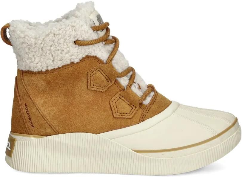 SOREL Out N About laarzen met afwerking van imitatiebont Bruin