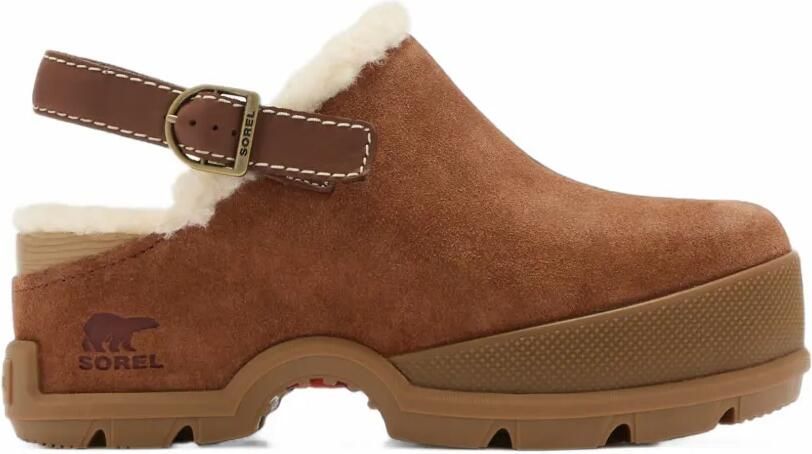 SOREL Roam'n Clog Cozy suede heeled mules Bruin