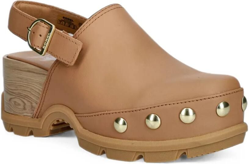 SOREL Slingback muiltjes met studs Bruin - Foto 3