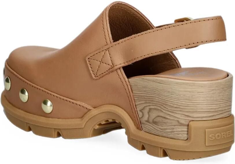 SOREL Slingback muiltjes met studs Bruin - Foto 2