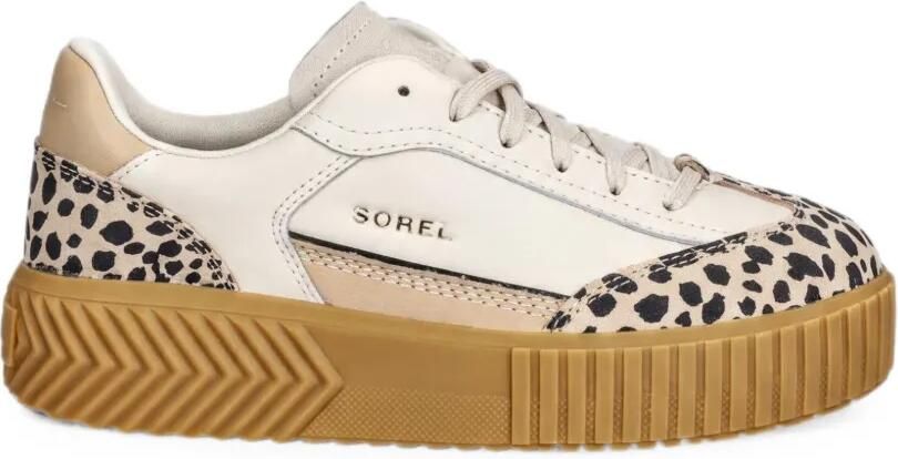 SOREL Sneakers met plateauzool en dierenprint Beige