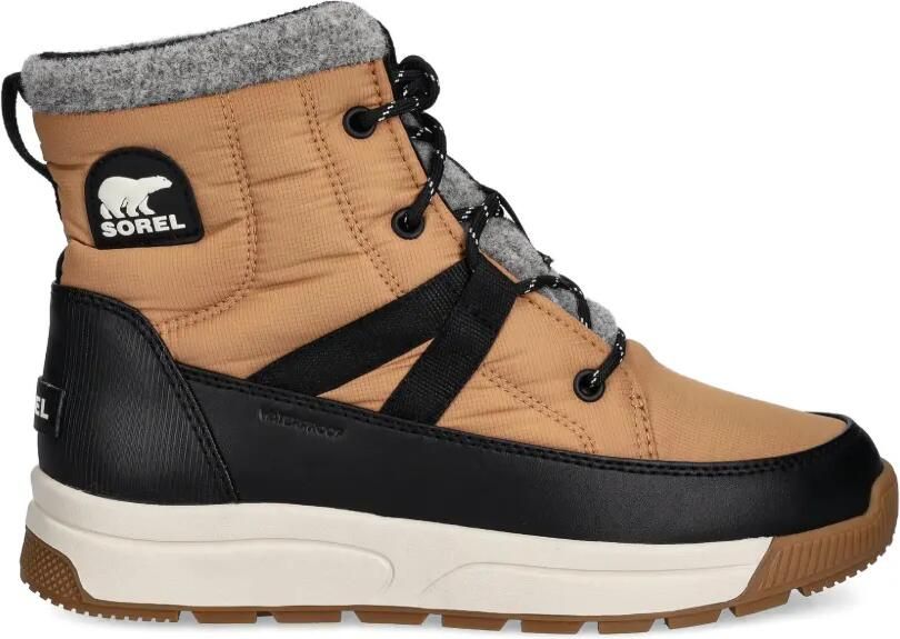 SOREL Whitney laarzen met vlakken en veters Beige