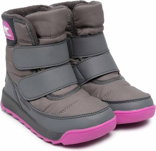 SOREL Whitney II snowboots met dubbele bandjes Grijs