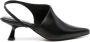 Souliers Martinez Greta 45mm leren pumps Zwart - Thumbnail 1