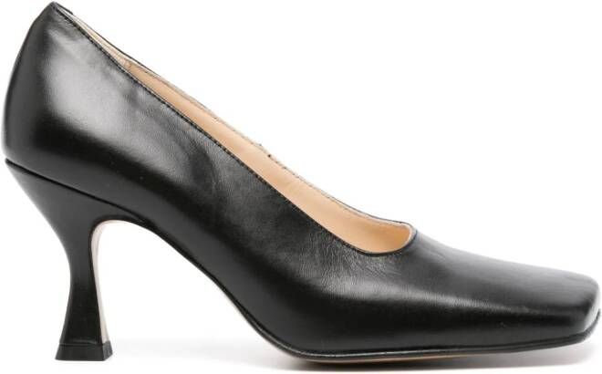 Souliers Martinez Rosana leren pumps Zwart