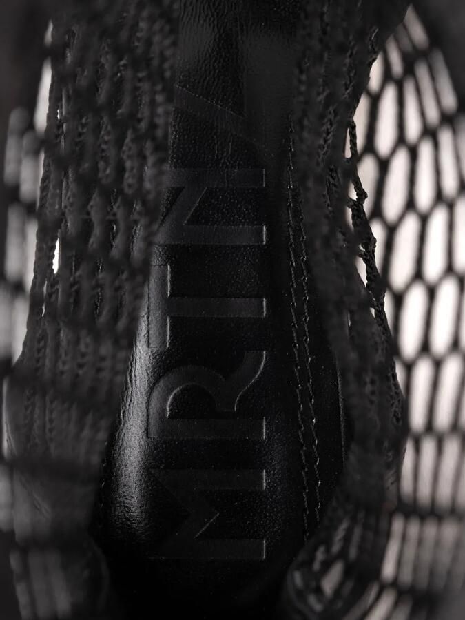 Souliers Martinez Enkellaarzen met mesh vlak en amandelvormige neus Zwart - Foto 3