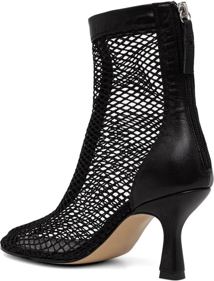 Souliers Martinez Fira leren enkellaarzen met mesh Zwart - Foto 2