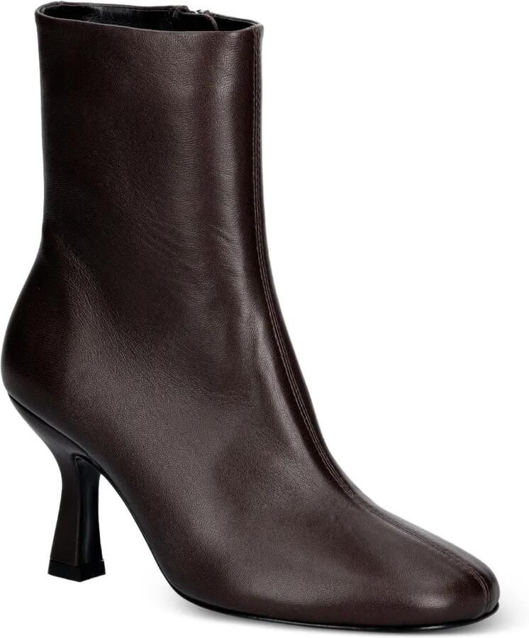 Souliers Martinez Talin leren enkellaarzen met naaddetail Bruin - Foto 2