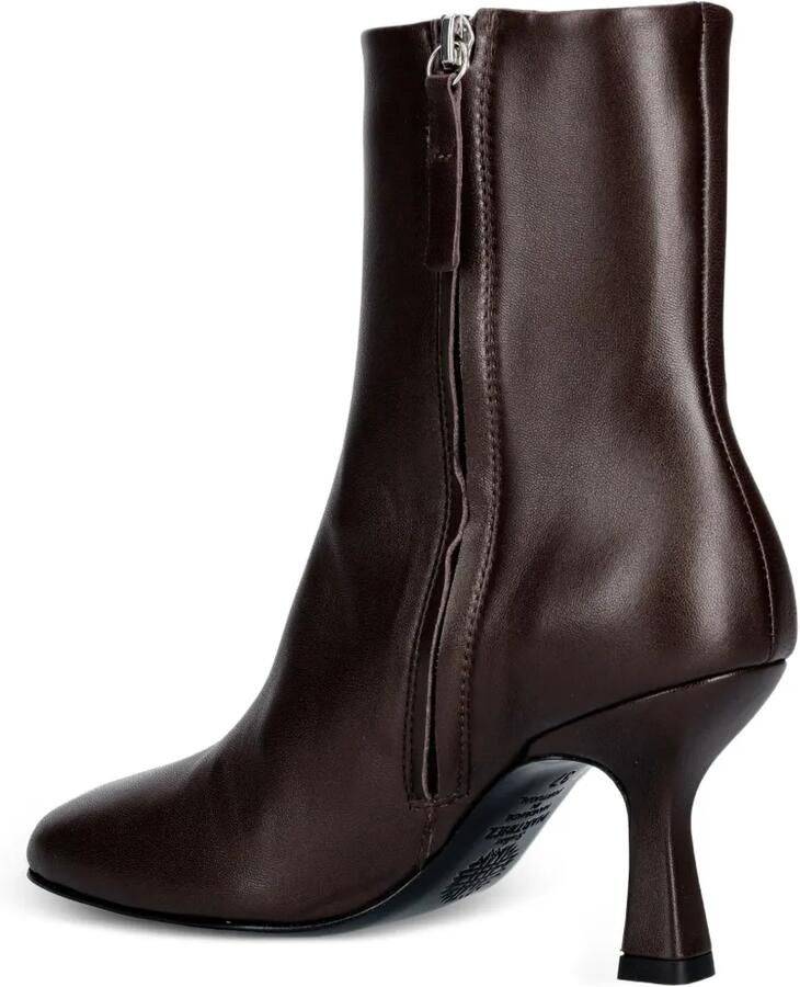 Souliers Martinez Talin leren enkellaarzen met naaddetail Bruin - Foto 3