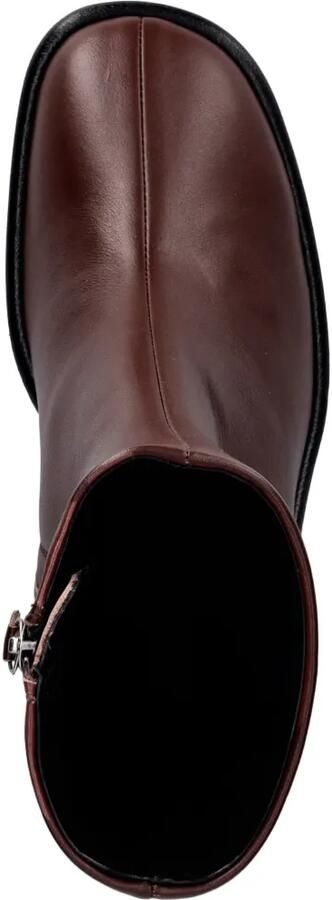 Souliers Martinez Teruel enkellaarzen met blokhak Bruin - Foto 3