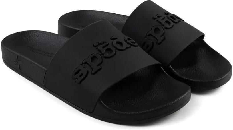 SP5DER Enzo 001 slippers met logo-reliëf Zwart