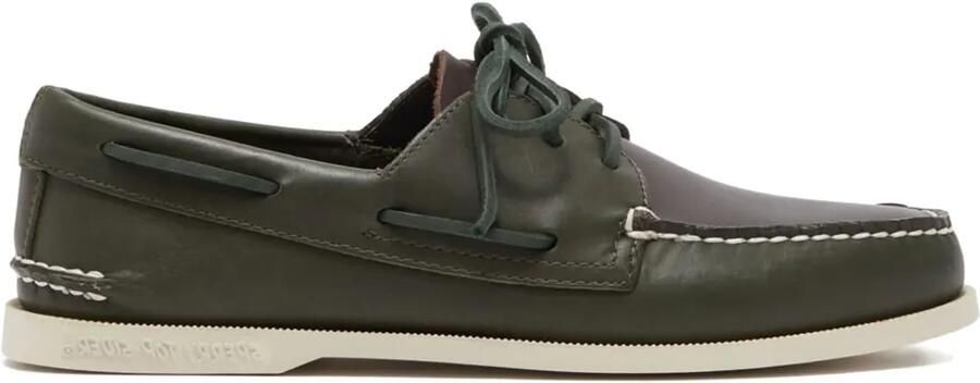 Sperry A O 3 Eye "Green" bootschoenen Groen