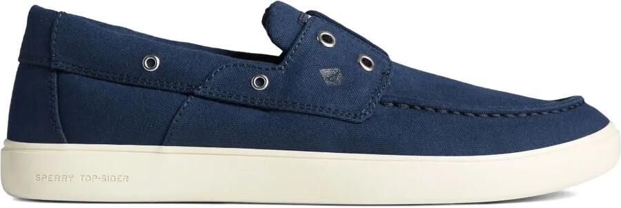 Sperry Outer Banks canvas bootschoenen met twee ringlets Blauw