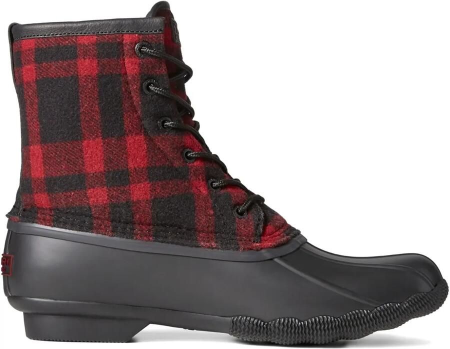 Sperry Saltwater geruite laarzen Zwart