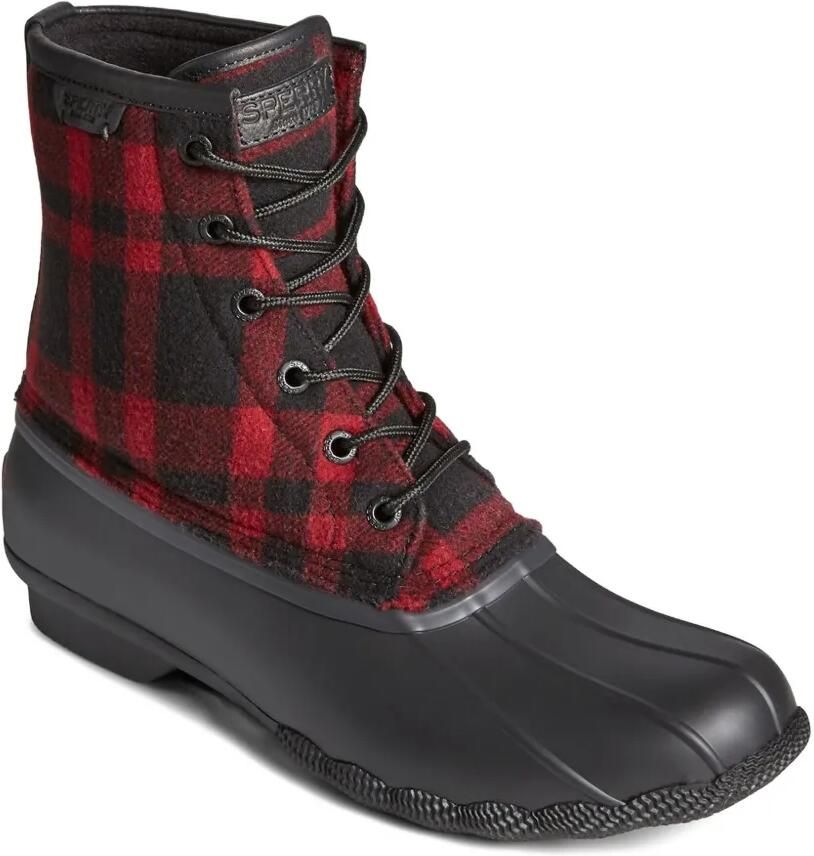 Sperry Saltwater geruite laarzen Zwart - Foto 2