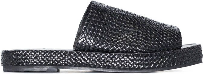 St. Agni Marie sandalen met plateauzool Zwart