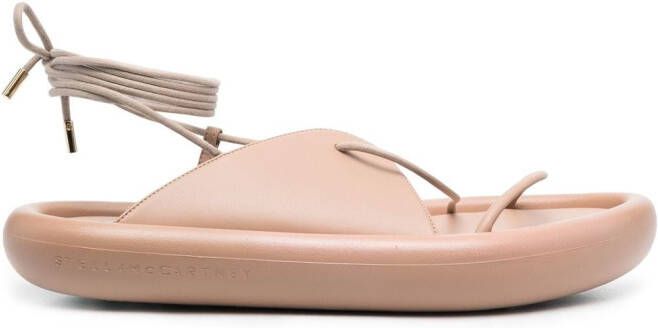 Stella McCartney Sandalen met open neus Beige