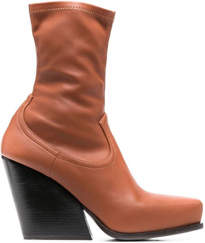 Stella McCartney Cowboy enkellaarzen Bruin