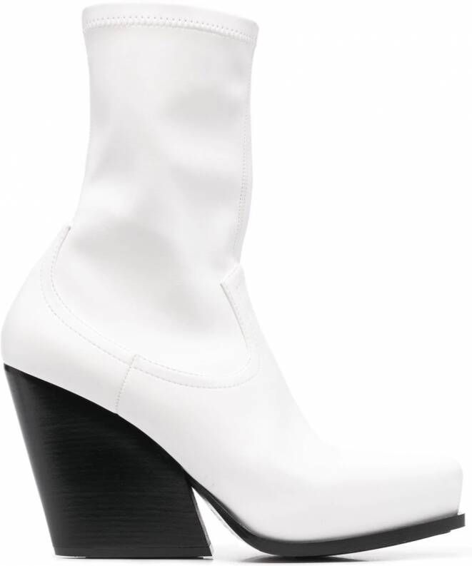 Stella McCartney Cowboy enkellaarzen Wit