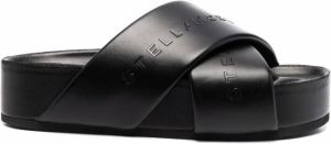 Stella McCartney Eco Alter Mat sandalen met plateauzool Zwart