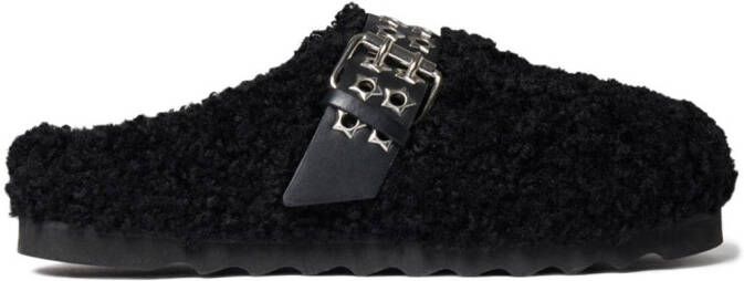 Stella McCartney Elyse slippers met studs Zwart