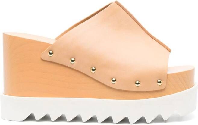 Stella McCartney Elyse sandalen met studs Beige