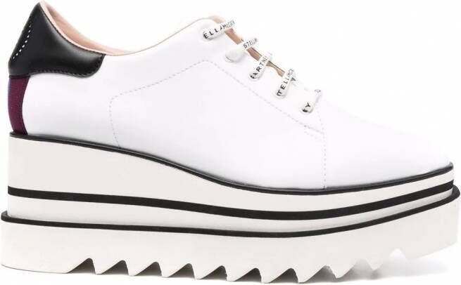 Stella McCartney Elyse sneakers met geribbelde zool Wit