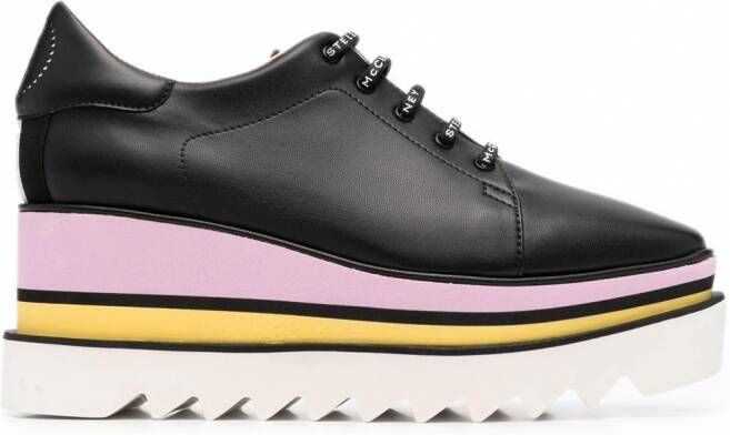 Stella McCartney Elyse sneakers met geribbelde zool Zwart